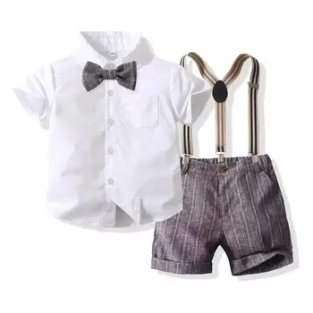 Bebek conjuntos T shirt Pantolon Kısa Roupas Vestidos Erkek Bebek Ürünleri Çocuk Giyim Seti