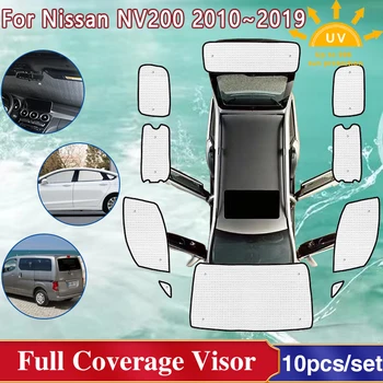 Tam Kapak Şemsiyeleri Nissan NV200 Evalia Chevrolet City Express 2010~2016 Cam Shaby Visor Araba Aksesuarları 2011 2012
