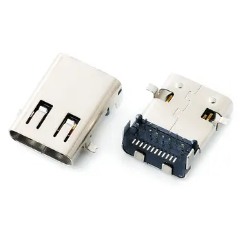 2-10 Adet mikro USB genişletilmiş TİP C 3.1 USB dişi koltuk 24Pin kurulu ön ve arka 11.95 mm dört pin fiş kurulu 24P dişi kafa