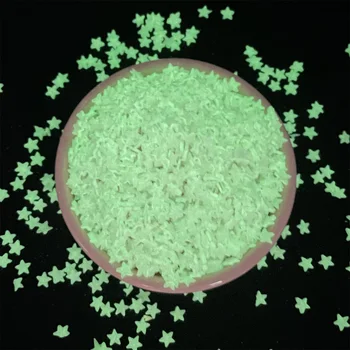 100 g/grup Aydınlık Yıldız Polimer Dilimleri Sıcak Kil Sprinkles Balçık Dolum DIY Küçük Sevimli Klei plastik aksesuarlar