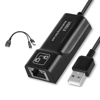 USB 2.0 RJ45 Adaptörü Ağ Kartı Adaptörü AMAZON YANGIN TV3 Veya SOPA GEN 2 Veya 2 Durdurma Tamponu
