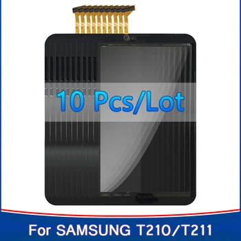 10 ADET Dokunmatik Ekran Paneli Samsung Galaxy Tab 3 7.0 Için T210 T211 SM-T210 SM-T211 P3200 T217 Dokunmatik Ekran Digitizer Dış Cam