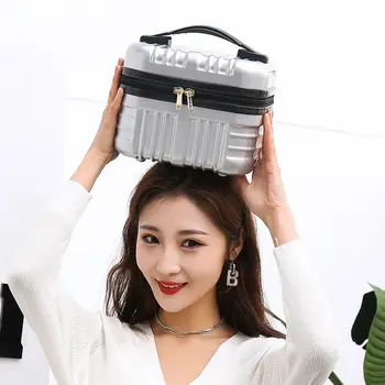 Moda Rahat Taşınabilir Bavul Mini Depolama Büyük kapasiteli Çok Fonksiyonlu Seyahat Makyaj Çantaları Kadınlar için Kozmetik Durumda Q126
