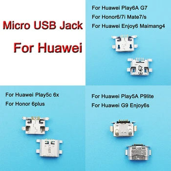 20 adet Mikro USB Şarj Portu Dock Tak USB Jack Konnektörü İçin Play5A/5C/6X / 6A Honor6 / 7i Mate7 / s Enjoy6 / 6S G7 / 9 P9lite
