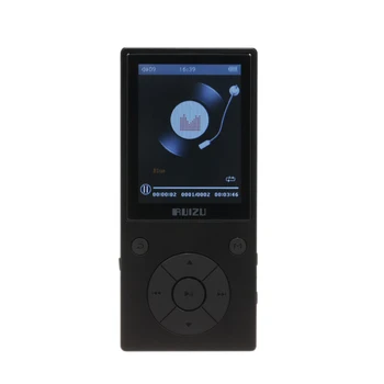 RUIZU D11 8GB MP3 MP4 Çalar BT Müzik Çalar FM Radyo TF Kart Yuvası ile 3.5 mm Kulaklık Dahili Mikrofon Hoparlör Desteği Kronometre