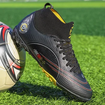 Kaliteli futbol ayakkabıları Cleats C. ronaldo Dayanıklı Futbol Çizme Hafif Rahat Futsal Spor Ayakkabı Toptan Chuteira Speedflow