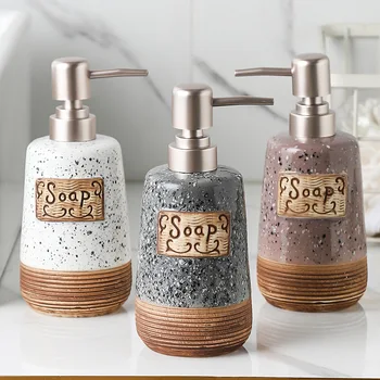 Avrupa Retro Sabunluk Seramik duş şampuanı Jel Dağıtıcı Şişe Sabunluk Gargara Fincan Banyo Depolama Aksesuarları