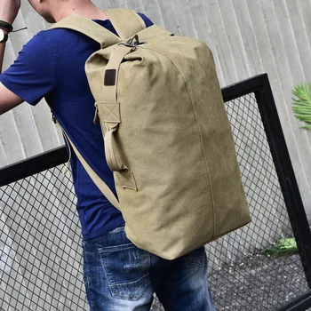 Moda keten sırt çantası erkek Çanta Açık Spor silindir çanta Seyahat Sırt Çantası Yürüyüş Sırt Çantaları balıkçı çantası Campong Çanta Sırt Çantası