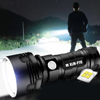 1000LM meşale ışık IPX4 su geçirmez LED Yüksek Güçlü El Feneri USB Şarj Edilebilir 3 Modları Kamp Yürüyüş Macera Gece Balıkçılık