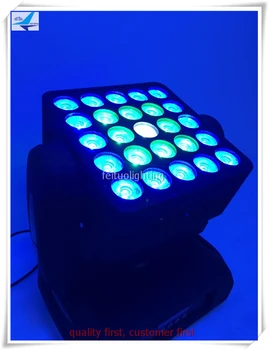 4 Adet 2 Sinek Durumda DMX 512 sıcak satış 25 * 12 W RGBW LED Hareketli kafa Matris ışın ışık büyük olay ve yüksek seviye kulübü