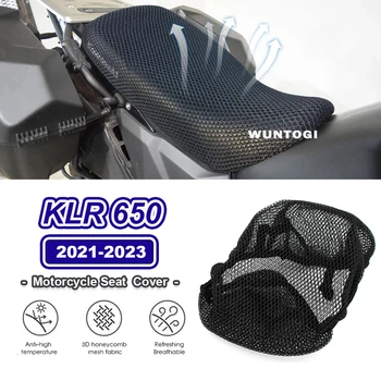 Motosiklet Koruyucu klozet kapağı Kawasaki KLR650 KLR 650 2021-2023 Yeni koltuk minderi 3D Petek klozet kapağı s Örgü koltuk minderi
