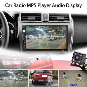 1 Takım 7 İnç Araba Oyuncu Kamera Dokunmatik Ekran ile AM / FM Bluetooth Uyumlu Araba Navigasyon MP5 Radyo Çalar Oto Aksesuarları