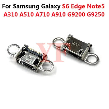 10 ADET Samsung Galaxy S6 Kenar Note5 A310 A510 A710 A910 G9200 G9250 USB Şarj Şarj Portu Dock soketli konnektör