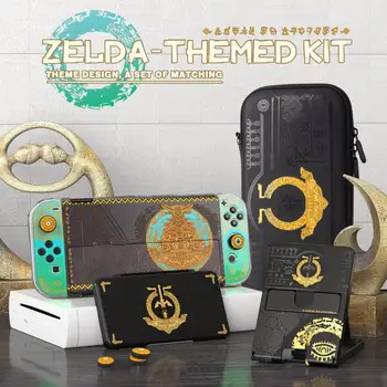 Nintendo Anahtarı için OLED Koruyucu saklama kutusu Zelda Krallık saklama çantası Düğmesi Şapka Oyun Kartı Kutusu Seyahat Taşıma Çantası