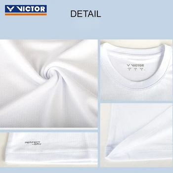 Victor t-shirt spor Forması giyim spor badminton kısa kollu erkekler kadınlar için üstleri erkek 30027 t-shirt