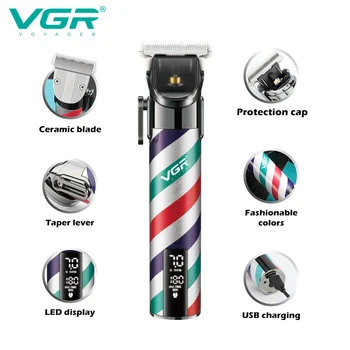 VGR Saç Düzeltici Seramik Bıçak Saç Kesme Makinesi Kablosuz Saç Kesme Makinesi Şarj Edilebilir Berber Düzeltici Erkekler için 2023 Yeni V-692 VGR Saç Düzeltici Seramik Bıçak Saç Kesme Makinesi Kablosuz Saç Kesme Makinesi Şarj Edilebilir Berber Düzeltici Erkekler için 2023 Yeni V-692 1