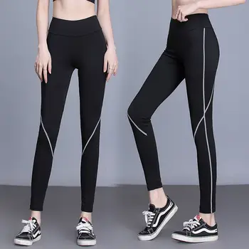 Yüksek Bel Spor fitness pantolonları Zayıflama Kadınlar Streç Kalça kaldırma Tayt Koşu antrenman kıyafeti Çabuk kuruyan Yoga Pantolon