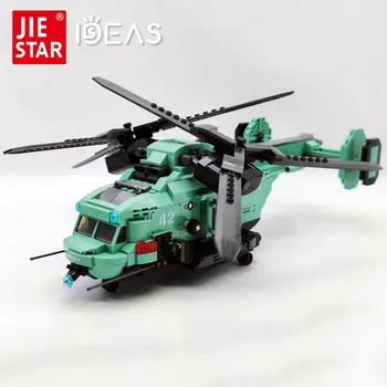 58008 Jiestar Moc Yüksek teknoloji Fikirleri e n e n e n e n e n e n e n e n e n e rotorlu Helikopter Uçak Uçak Tuğla Teknik Modeli Yapı Taşları Erkek çocuk Oyuncakları Hediyeler