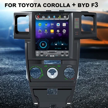 10.4 İnç Tesla Ekran Radyo Araba Multimedya Video Oynatıcı TOYOTA Corolla EX İçin 04-12 BYD F3 Android 13 Stereo GPS Navigasyon HU