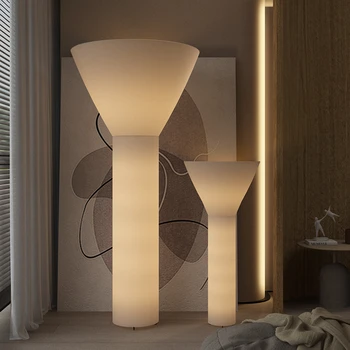 Iskandinav Sessiz Rüzgar Kumaş Zemin Lambaları Modern Yaratıcı Tasarım Armatür Oturma odası kanepe Yatak Odası Yatak başı Dekor ayakta ışıklar