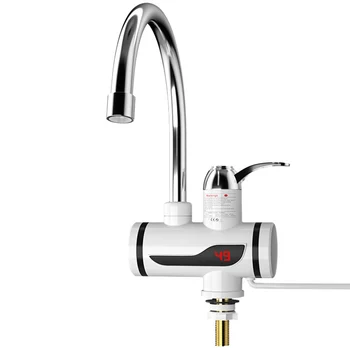 Elektrikli anında ısıtma musluk 3000W haznesiz su ısıtıcı Sıcaklık ayarlanabilir hızlı ısıtma musluk dijital mutfak Banyo için