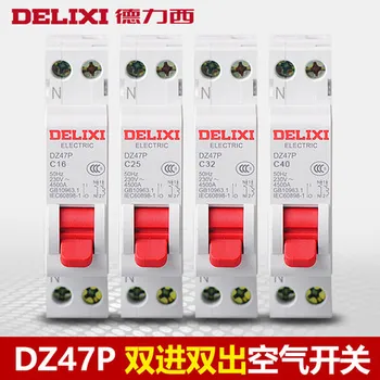 DELIXI 1 P+N 2 Hat Hava Anahtarı Mini devre kesici MCB 2 Out 2 In