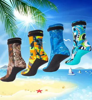 Yetişkin Çocuklar 3mm Neopren dalış çorapları Botları su ayakkabısı Kaymaz Plaj sıcak ayakkabı Şnorkel Sörf Yüzmek Çorap Dalış ekipmanları