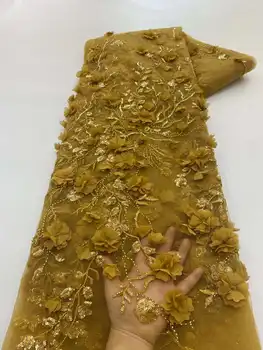 Son El Yapımı Çiçek Dantel İle 3D Çiçekler İşlemeli dantel Fransız Tül Dantel Kumaş abiye Düğün İçin / Briad Elbise Son El Yapımı Çiçek Dantel İle 3D Çiçekler İşlemeli dantel Fransız Tül Dantel Kumaş abiye Düğün İçin / Briad Elbise 3