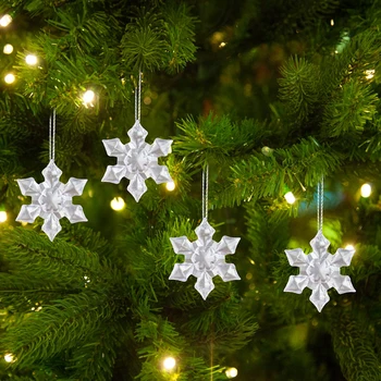 10 adet Noel Ağacı Dekorasyon Şenlikli Malzemeleri Kar Tanesi Asılı Parti Sahne Düzeni DIY El Sanatları Alışveriş Merkezi Kapı Vitrin