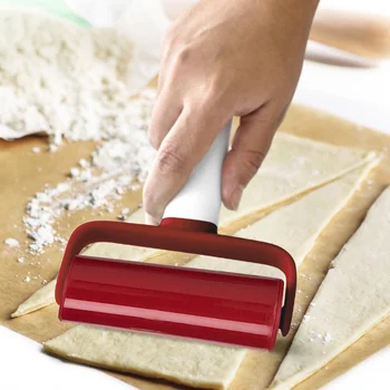 Oklava Yaratıcı Kaydırma Tekerleği hamur açma makinesi Çevre Dostu Plastik Pasta Rulo Pişirme Aracı Pratik Mutfak Aksesuarları