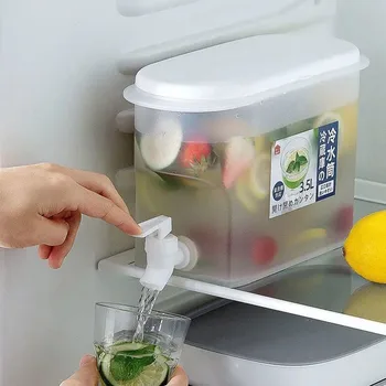 Soğuk su sürahisi Musluk Suyu İçecek İçecek Dağıtıcı Meyve Demlik Tankı Buzdolabı suyu su ısıtıcısı soğuk su sürahisi Limonata
