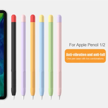 Apple Kalem için 2 1st 2nd Durumda Kalem kutusu Tablet Dokunmatik Stylus Kalem Koruyucu Kapak Kılıfı Taşınabilir Yumuşak silikon kılıf