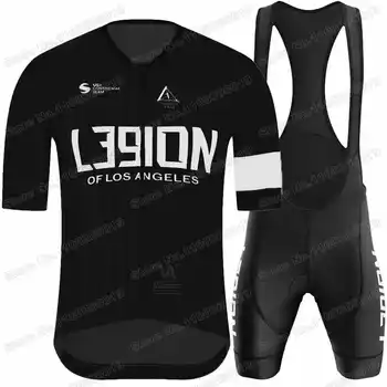 Siyah Legion Los Angeles 2023 Bisiklet Jersey Seti L39ion Bisiklet Giyim Erkekler Yaz Yol Bisikleti Gömlek Takım Elbise Bisiklet Önlüğü Şort