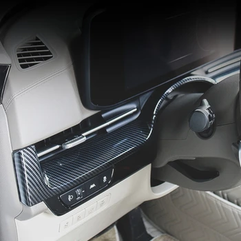Kia Carnival için KA4 2021 2022 ABS karbon fiber Tasarım Araba Dashboard Merkezi konsol Kontrol Şerit Kapağı Trim aksesuarları