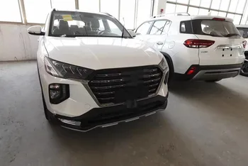 Yüksek kaliteli plastik ABS Krom Ön ve arka Tamponlar Skid Koruyucu Kalıp 2 adet Hyundai Tucson 2019 2020 İçin Araba Aksesuarları