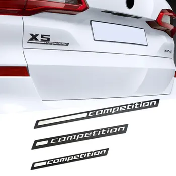 BMW için rekabet logo çıkartması M5 Thunder Edition X3M X4M M6 M3 modifiye aksesuarları rekabet mektup arka kuyruk arka çıkartması
