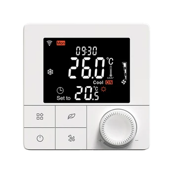 WİFİ elektrikli yerden ısıtma 16A termostat uygulama ve ses kontrolü 2.8 İnç LCD Akıllı Programlanabilir Termostat WİFİ elektrikli yerden ısıtma 16A termostat uygulama ve ses kontrolü 2.8 İnç LCD Akıllı Programlanabilir Termostat 1