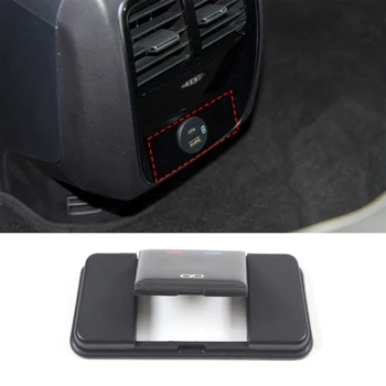 Ford Mustang için Mach-E 2021 2022 ABS Araba Arka USB Koruyucu Kapak İç Anti-Scratch Aksesuarları