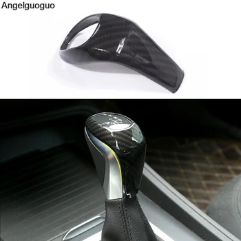 Angelguoguo Araba Vites Kolu Topuzu / Araba tezgahları kafa / dişli kafa çerçeve sticker BMW 1 Serisi Için F20 F21 118i