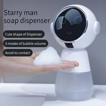 Köpük sabun sabunluğu Akıllı Fotoselli Sensör USB Akıllı Elektrikli Hine 320ml Kızılötesi Sıvı Pompası El Dezenfektanı