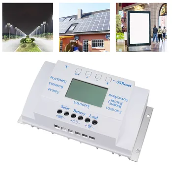 12V 24V güneş şarj kontrol cihazı Düşük Güç Tüketimi Yüksek Verimli Akıllı Güneş şarj kontrol cihazı ile Ekran