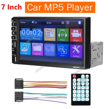 1 Din Araba Stereo 7 İnç LCD Dokunmatik Monitör BT MP5 Çalar FM Araba Radyo Alıcısı Desteği TF / USB / AUX-İN Cep Telefonu Bağlantı 1Din