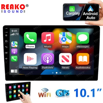 X-REAKO 10.1 inç 2Din Araba Multimedya Oynatıcı GPS Navigasyon HD Dokunmatik Ekran Bluetooth Müzik Radyo Desteği EQ / FM