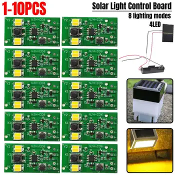 Otomatik güneş panelı pil şarj cihazı Kurulu led gece ışığı Lambası Kontrol Anahtarı pil şarj cihazı Şarj Kontrol Modülü