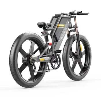 COSWHEEL 750W Elektrikli Bisiklet Motoru Tam Süspansiyon 26 inç Yağ Lastik E-bisiklet 7 SHİMANO hız Elektrikli Bisiklet Kir Bisiklet Ebike