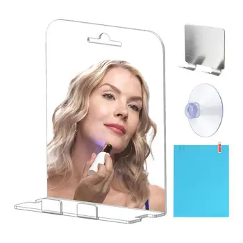 Sissiz Duş Aynası Duvar Emme Duş aynası Çok Fonksiyonlu Sis Ücretsiz Makyaj Cam Akrilik tıraş aynası Banyo Gadget