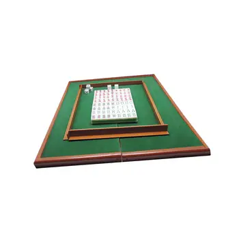 Mini Mahjong Seti Katlanır Mahjong Masa Boş Zaman Oyunu Taşınabilir Mahjong Oyun Seti 144 Fayans Mahjong Çin Oyun Oynamak için
