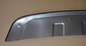 Tiguan 2011 için-2016Car styling Ön + Arka tampon kapak trimstainless çelik tampon koruyucu kaymaz levha Tiguan 2011 için-2016Car styling Ön + Arka tampon kapak trimstainless çelik tampon koruyucu kaymaz levha 2