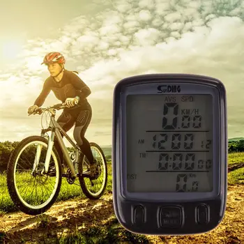 Kablosuz Kablolu LCD Arka Bisiklet Bisiklet Bisiklet Bilgisayar Kilometre Sayacı Kilometre