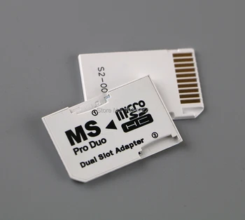 OCGAME 6 adet/grup Mikro SD HC Memory Stick MS Pro Duo Kartı Çift 2 Yuvası Adaptörü Sony PSP 1000 2000 3000 için psp1000 2000 3000